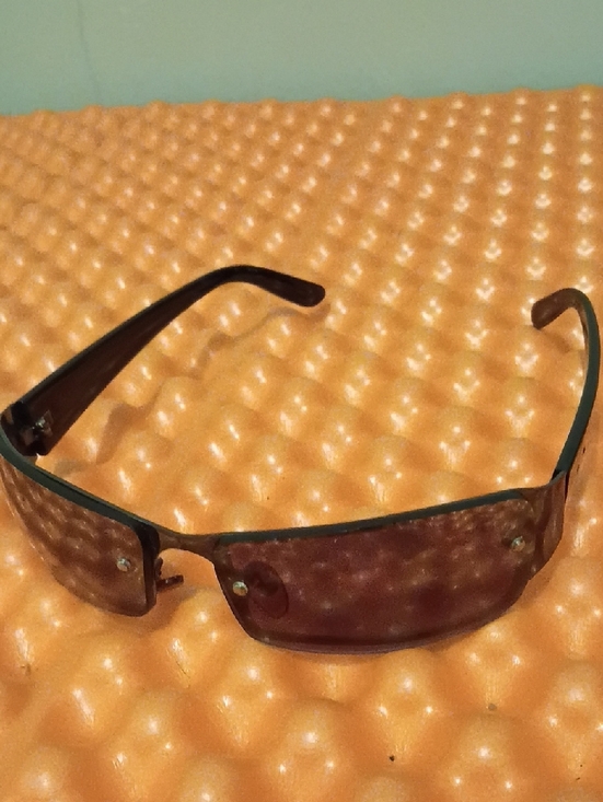 Other - Men's Brown Tinted Rimless Sunglasses